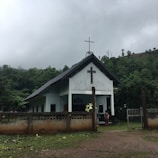 a church with a cross on top