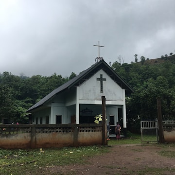 a church with a cross on top
