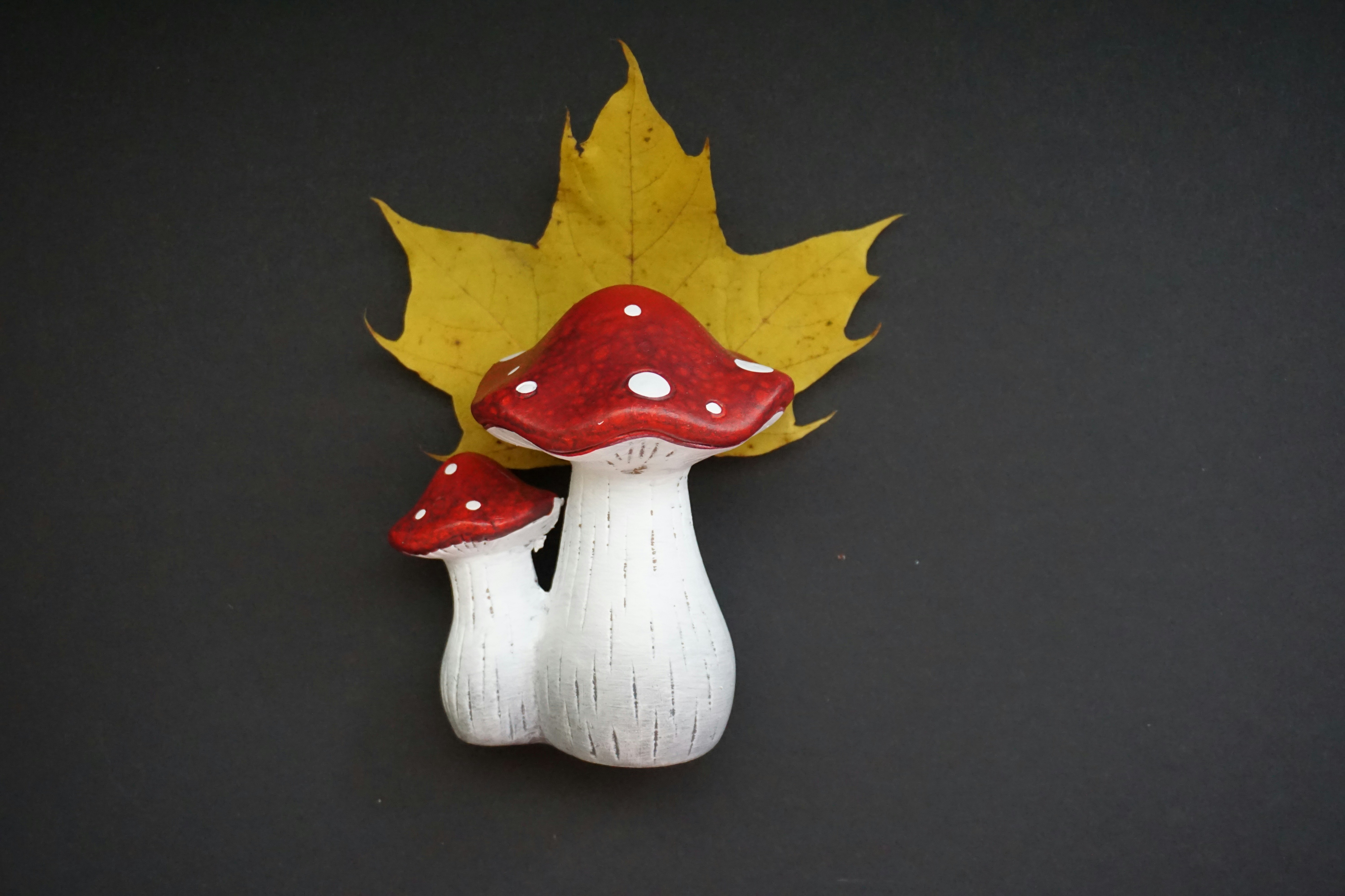 a small white and red toy