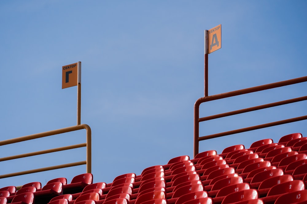 a red roller coaster