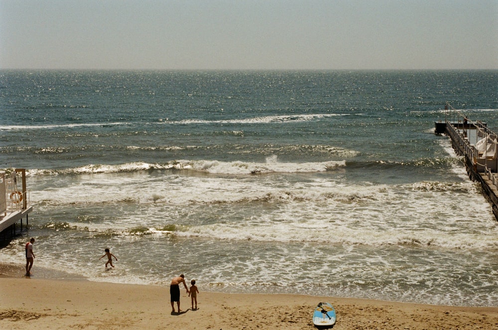 people on a beach