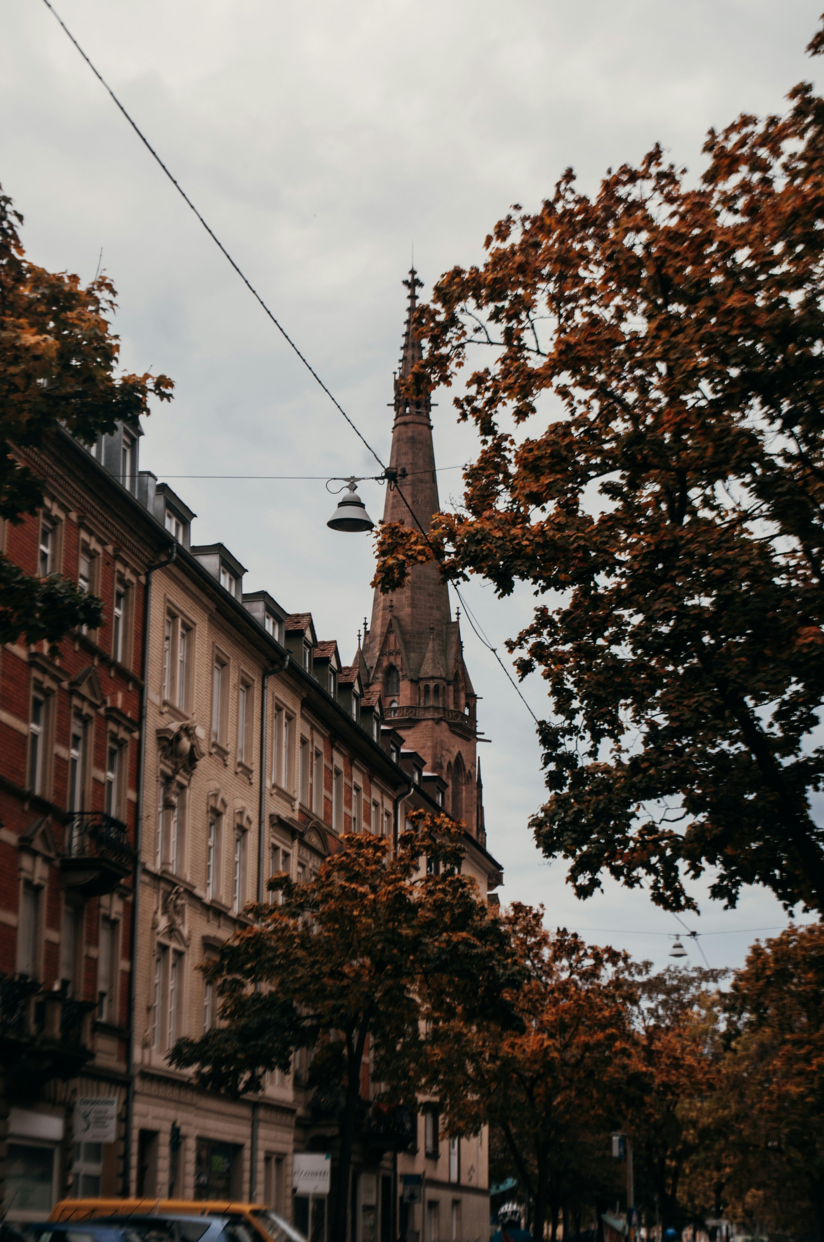 a street with buildings on either side