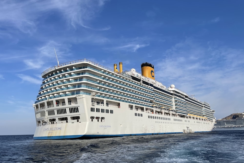 a large cruise ship