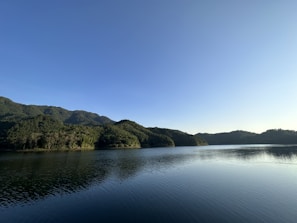 A serene landscape representing energy balance and healing.