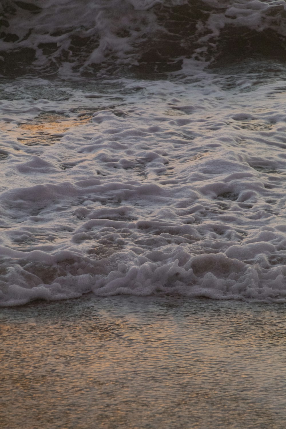 waves crashing on a beach