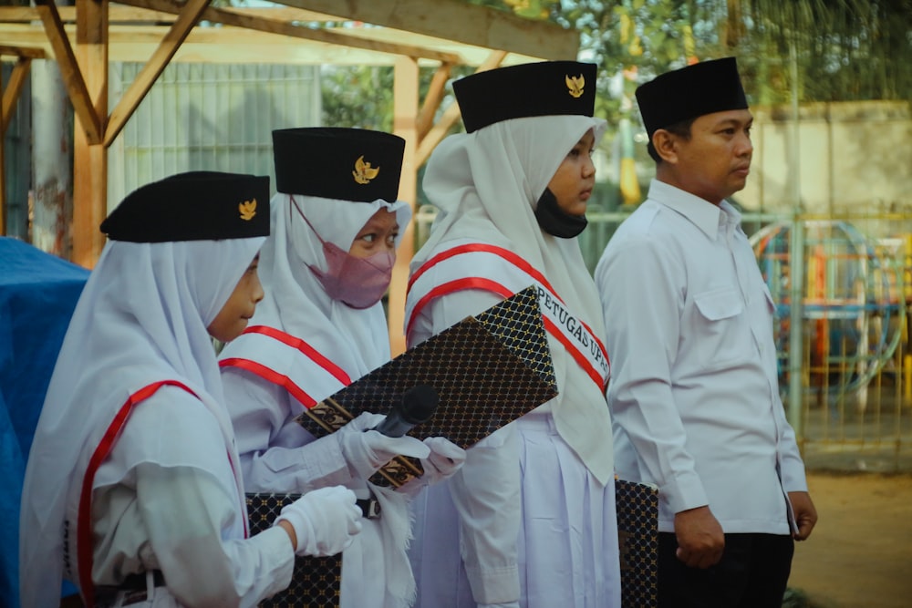 a group of people in uniform