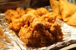 a pile of fried chicken