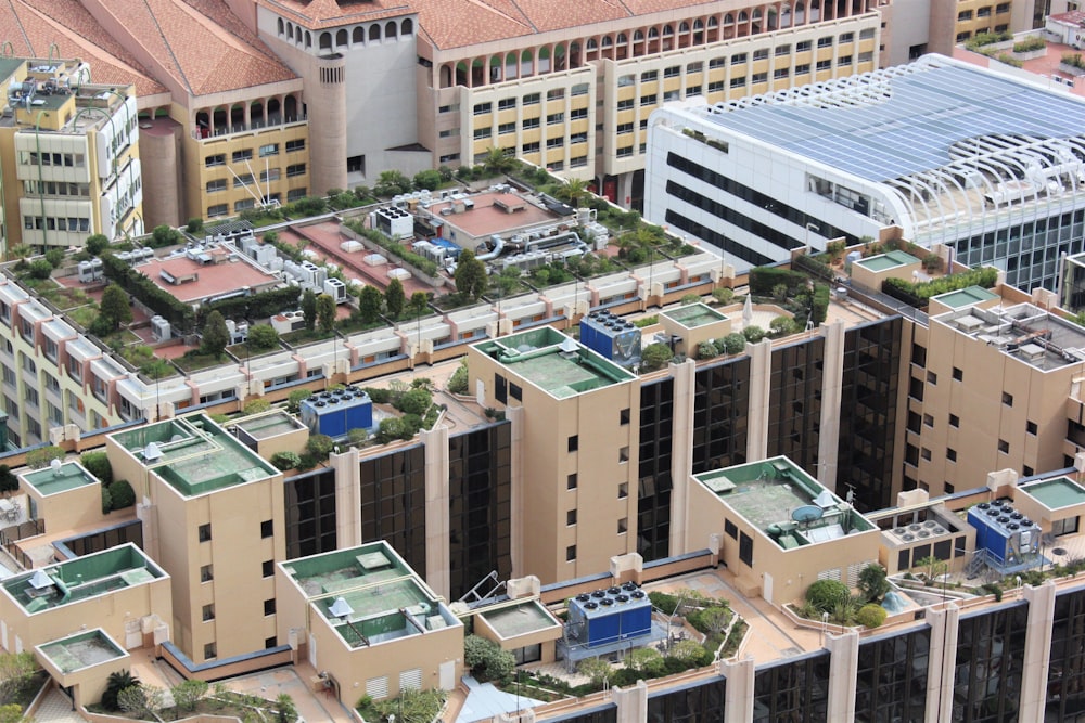 a group of buildings