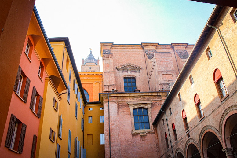 a row of buildings
