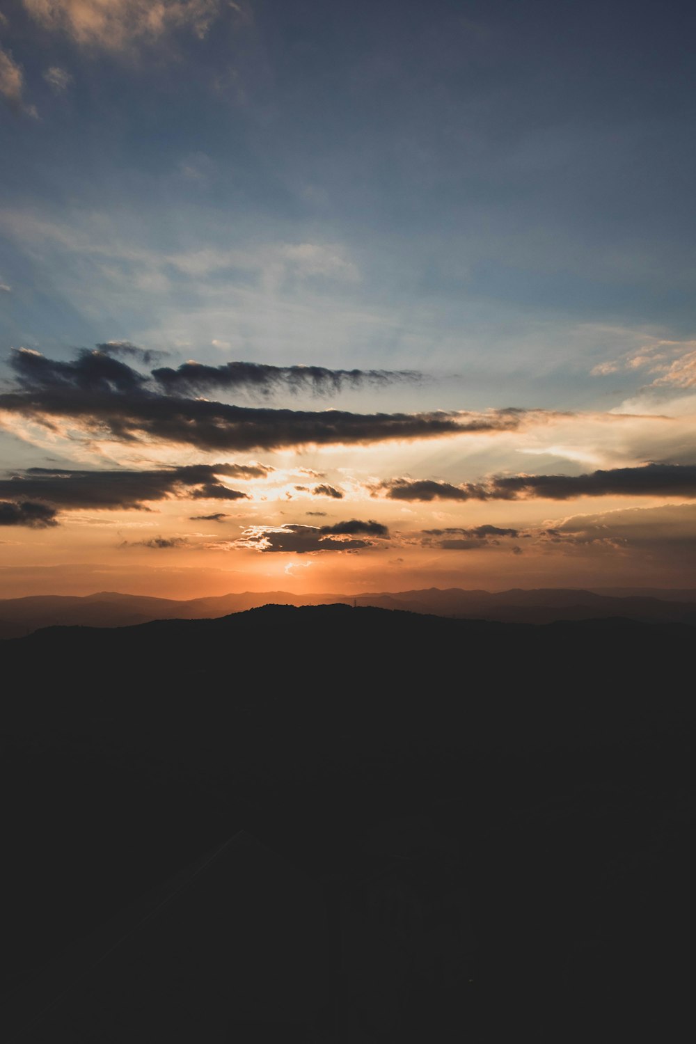 a landscape with clouds