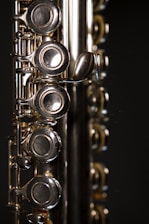 a close-up of a saxophone