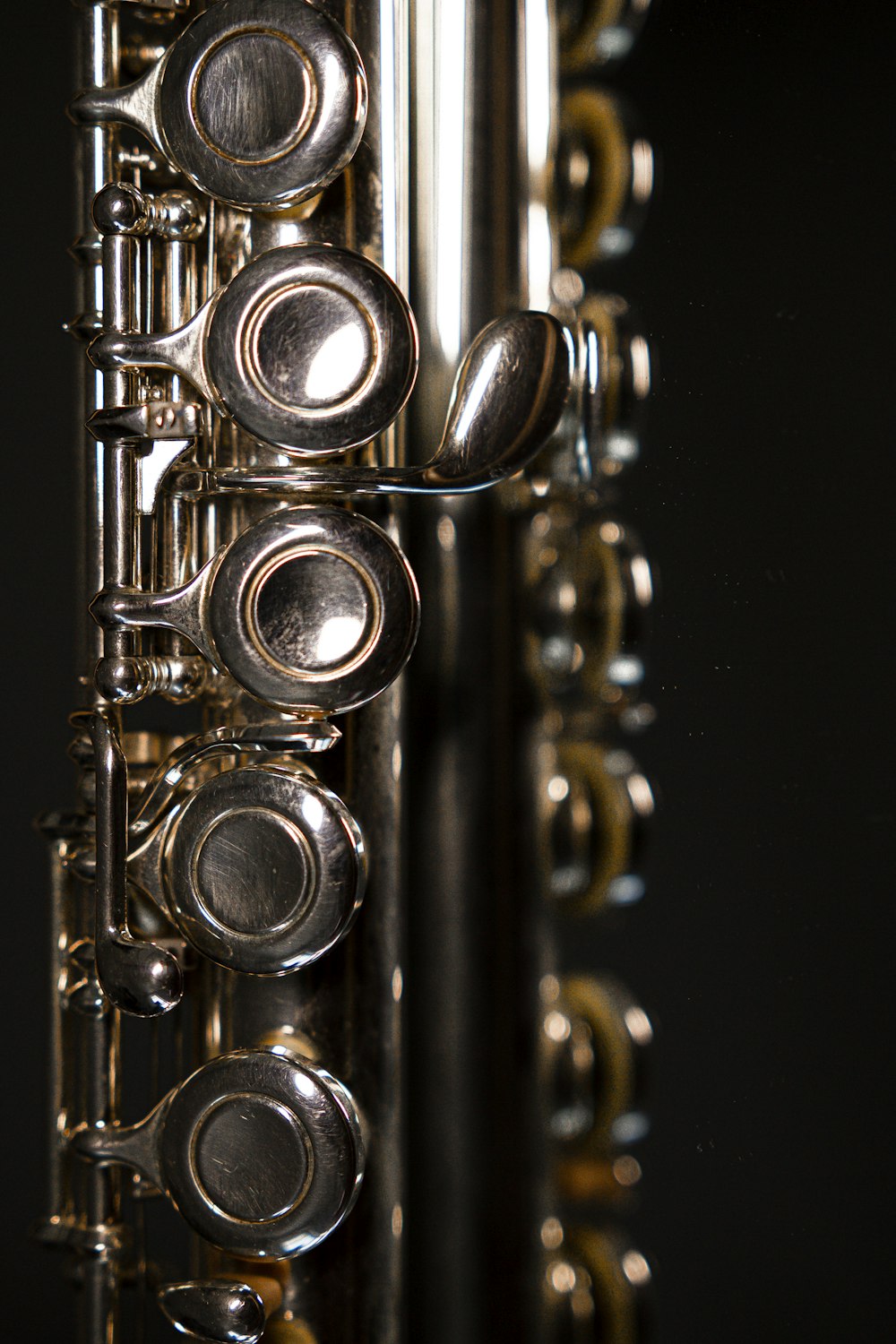 a close-up of a saxophone