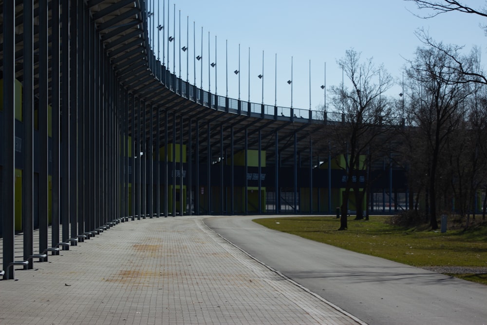 a building with glass walls