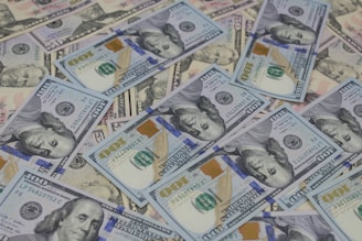 a close-up of some money