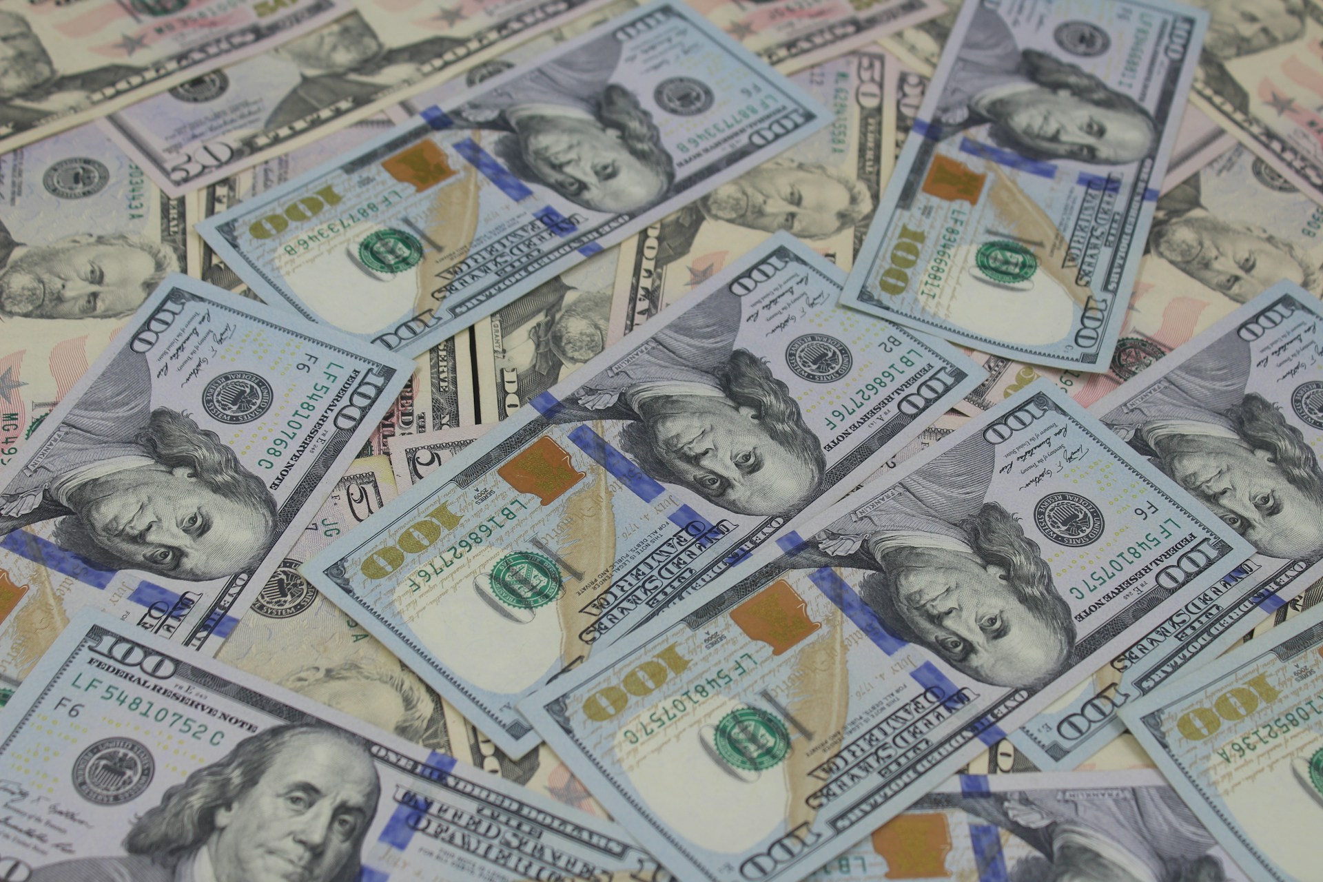 a close-up of some money
