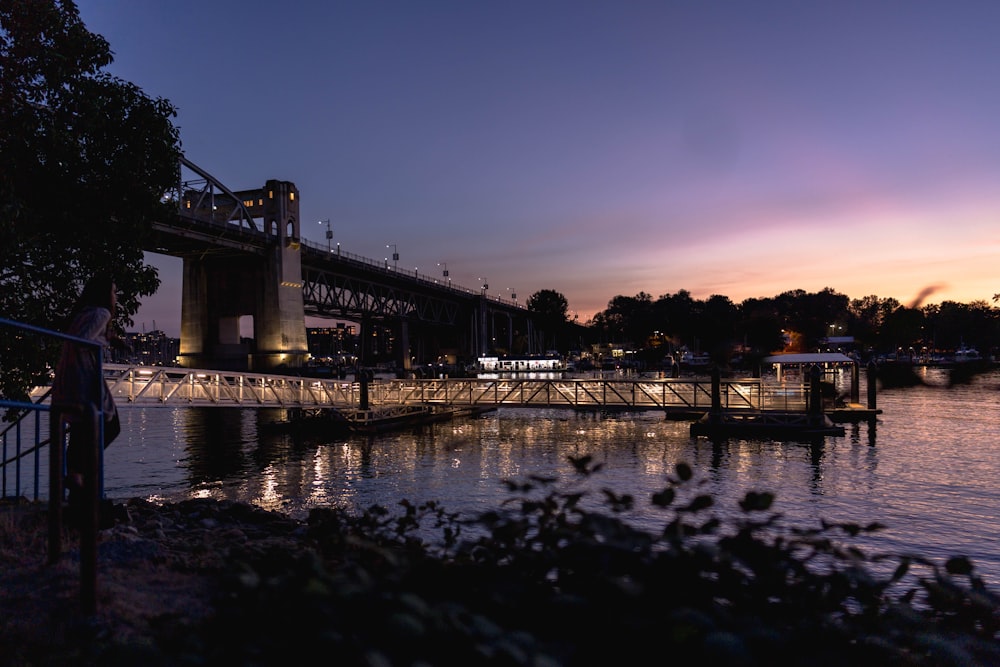 a bridge over water