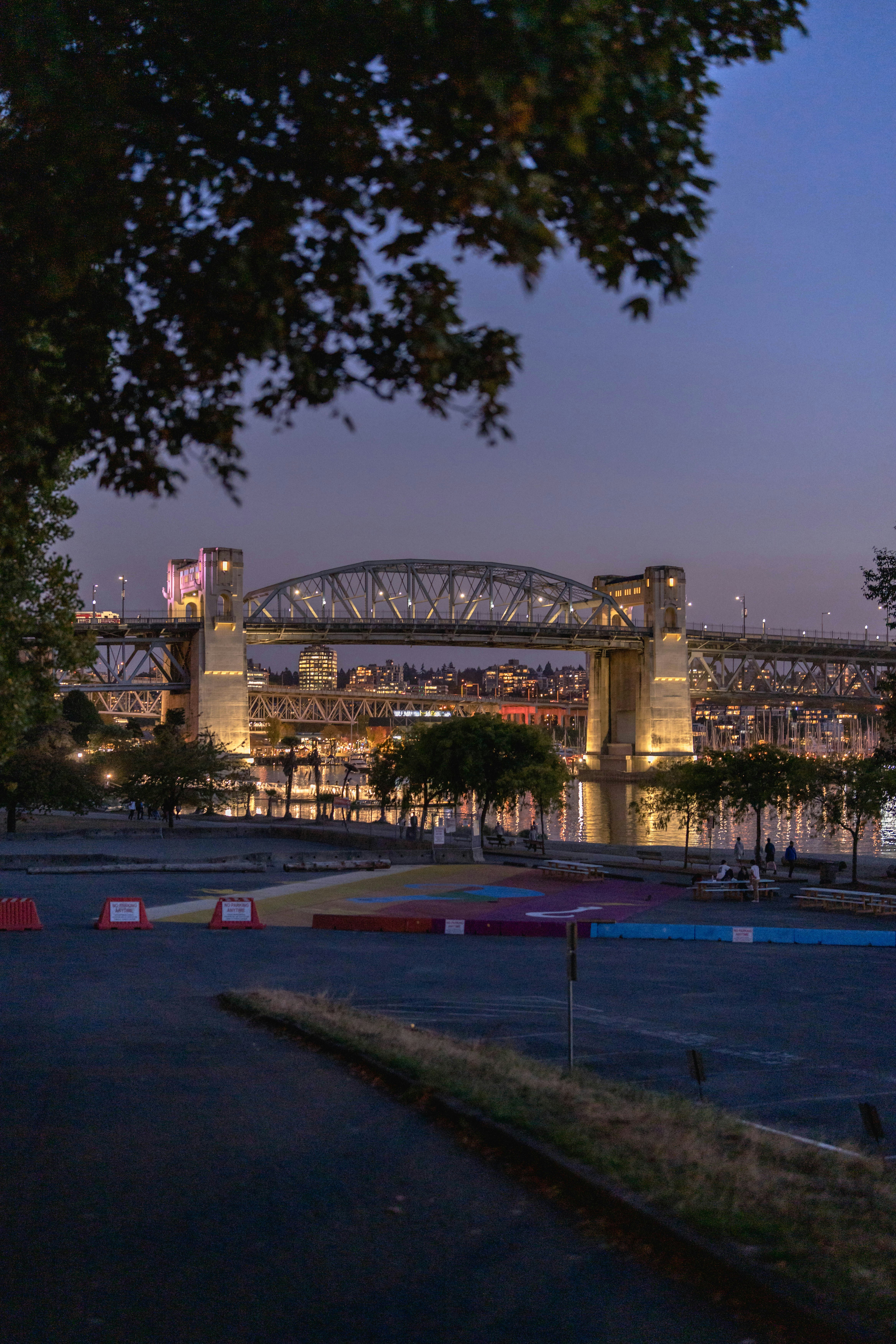 a bridge over a river