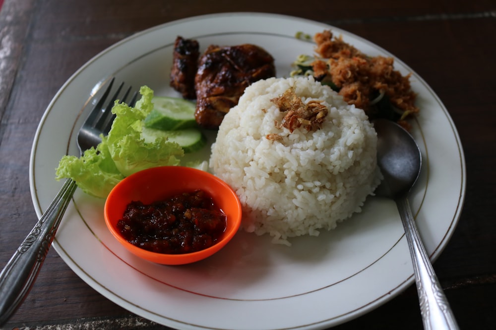 a plate of food