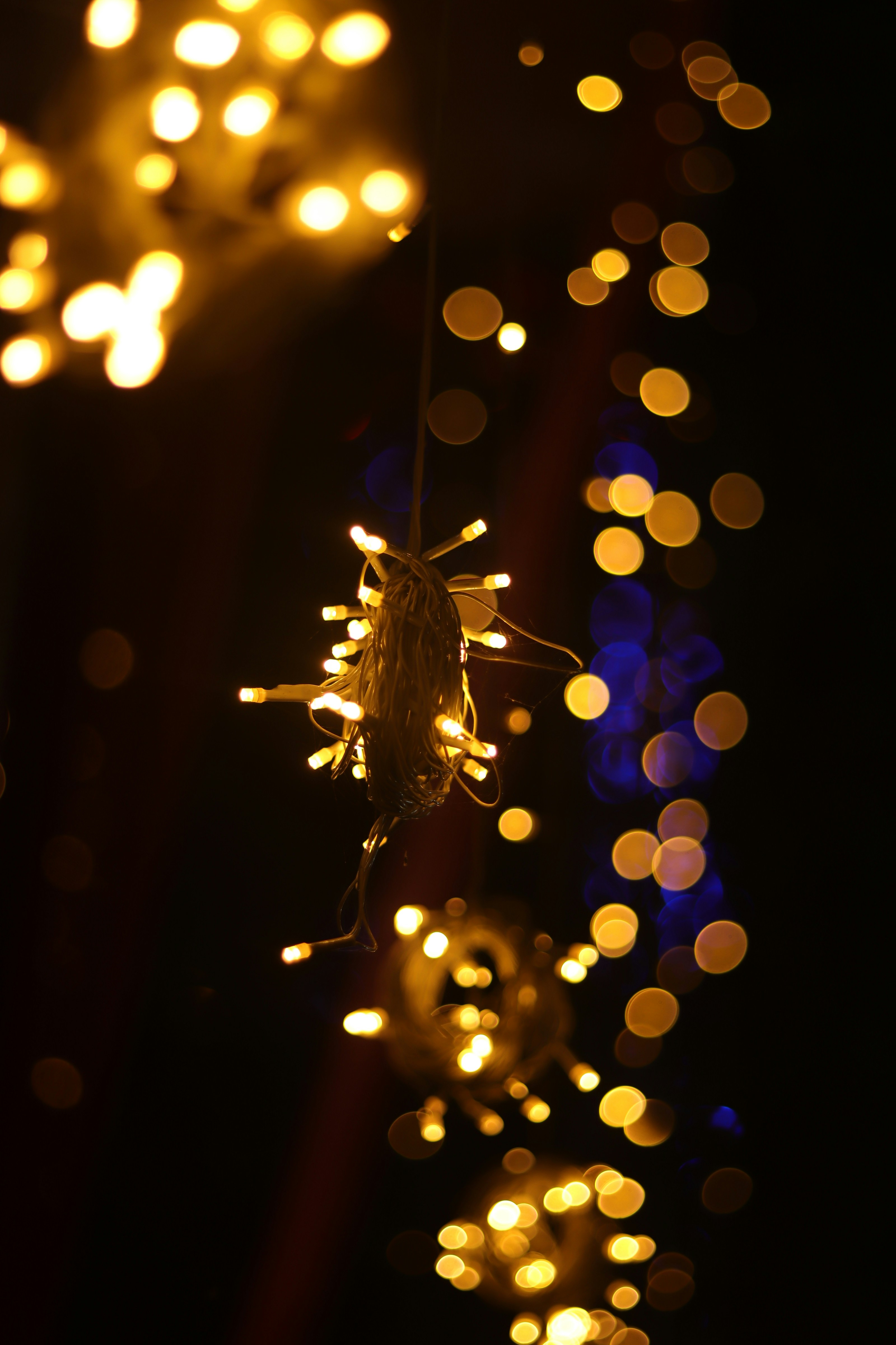 a chandelier with lights