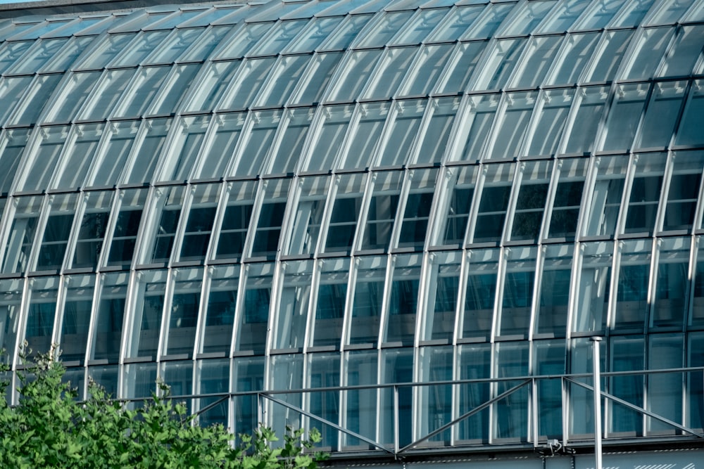 a building with many windows