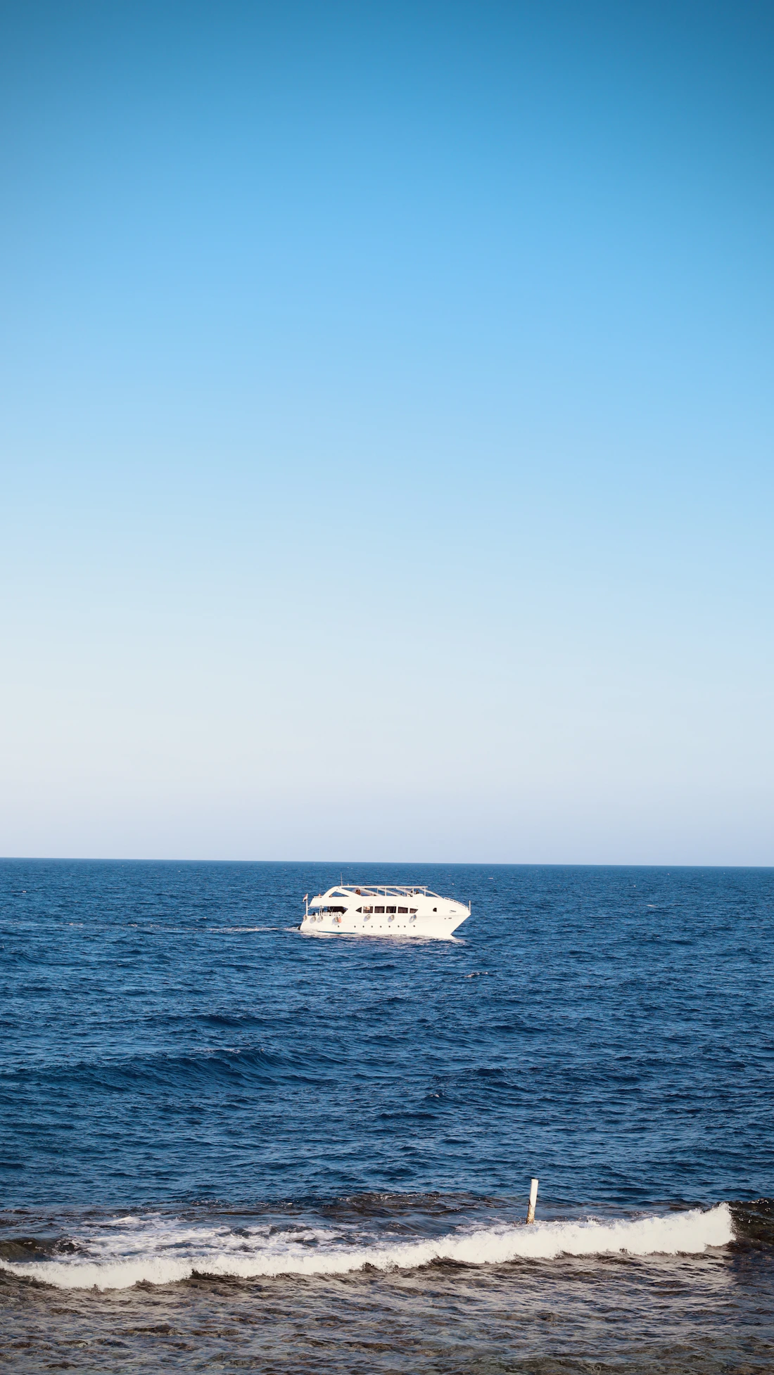 Boat sailing on open water
