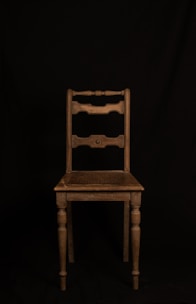 a chair with a cushion