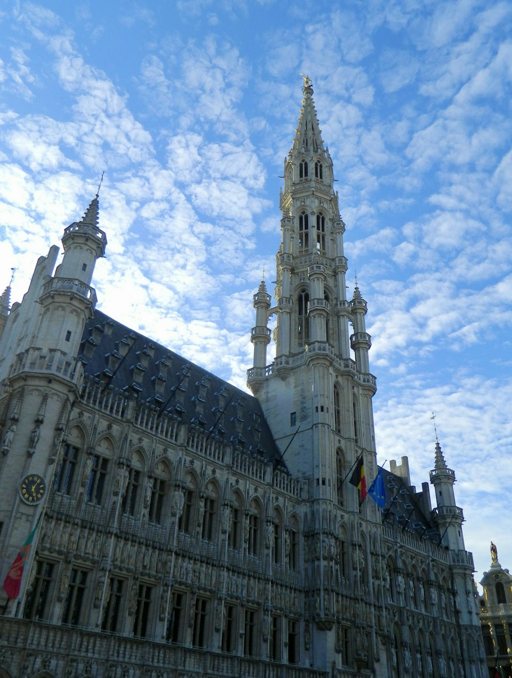 a large building with a tall tower