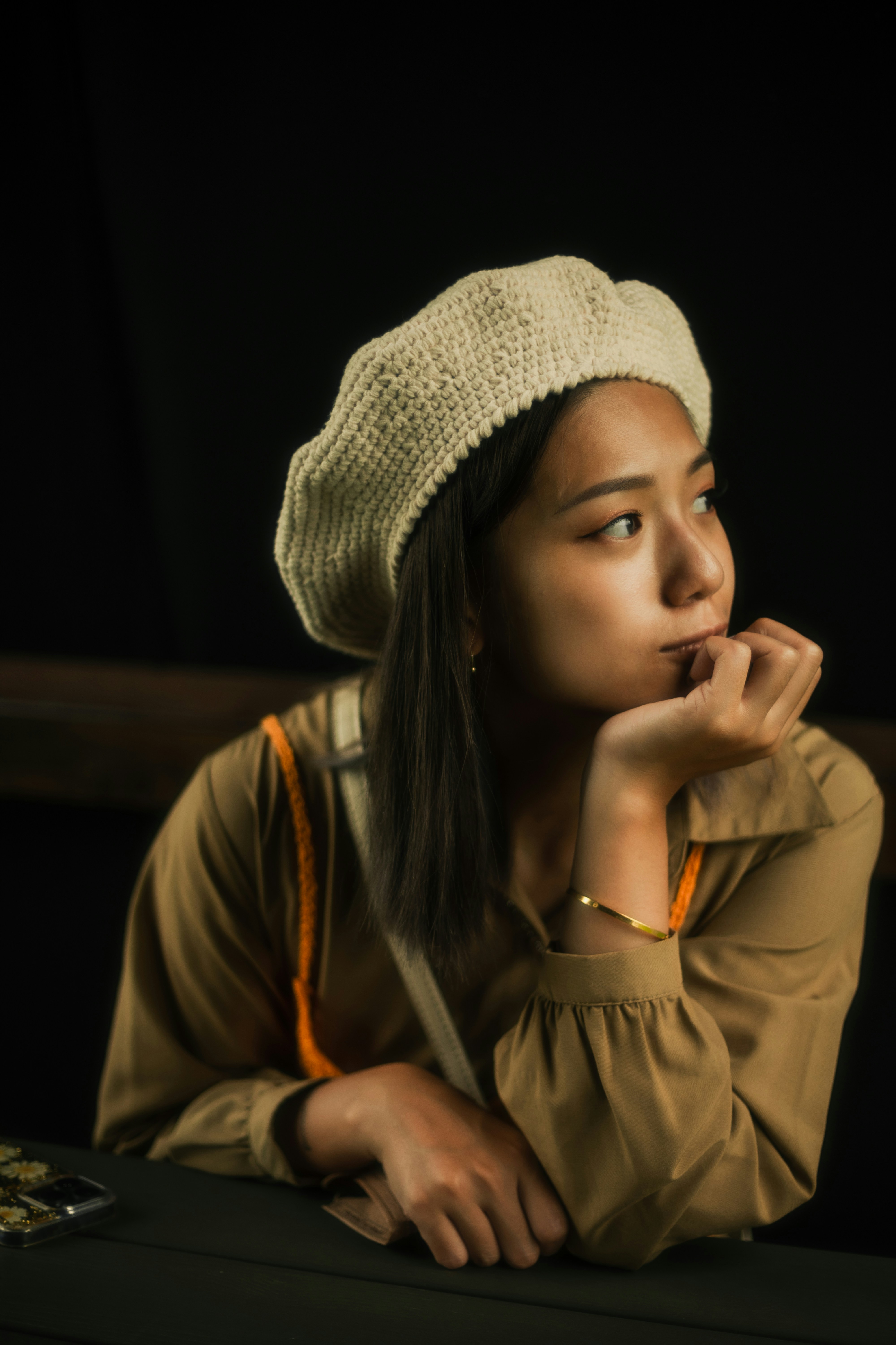 a person wearing a hat