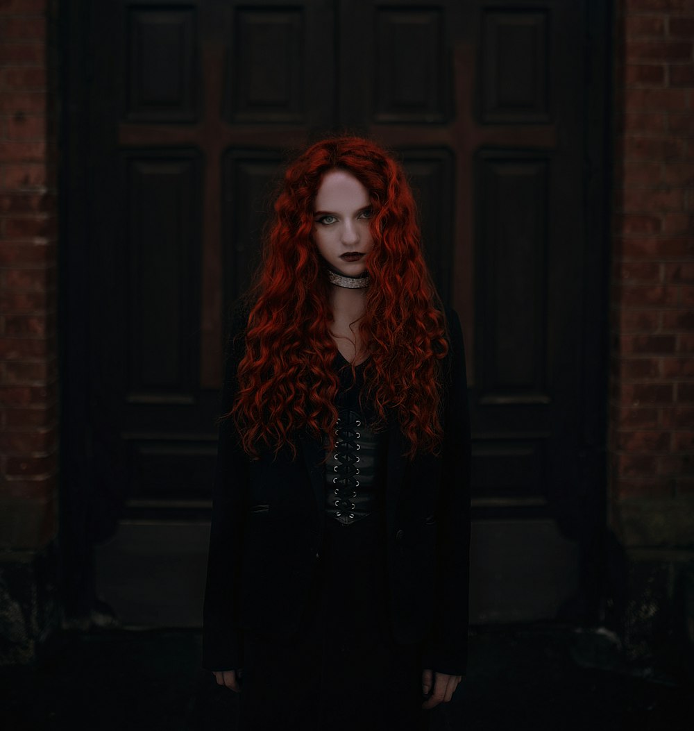 a person with red hair