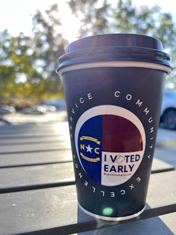 A thoughtful voter holding a ballot in a sunlit park during a local election.