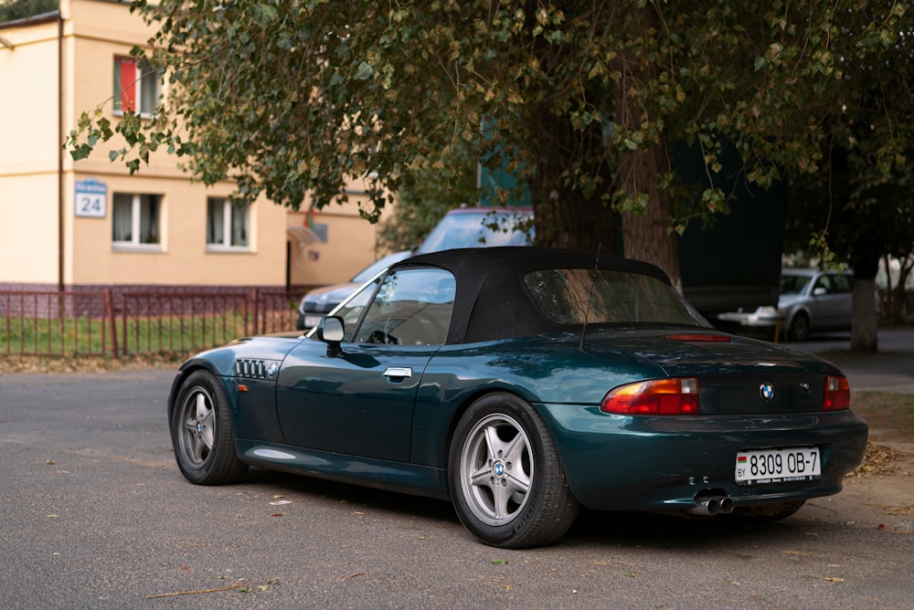 a car parked on the side of the road