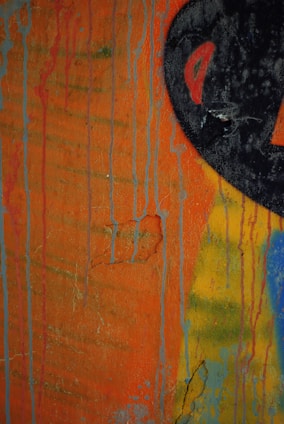 A modern abstract wall decor piece showcasing vibrant colors.