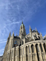a large building with towers