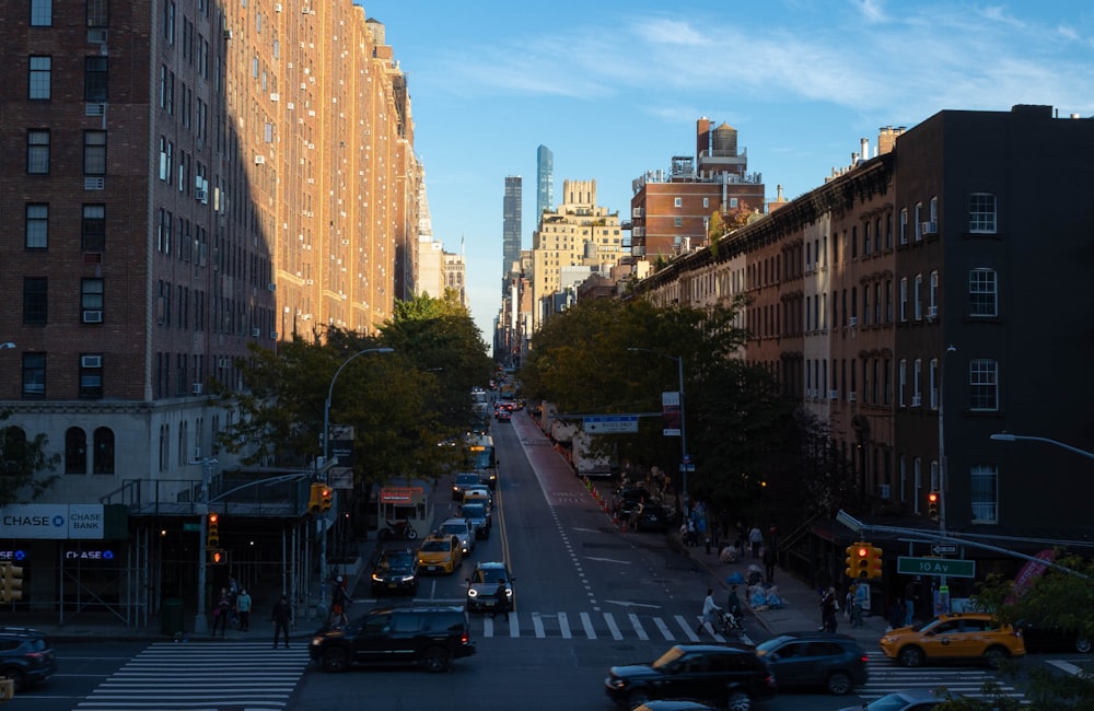 a busy city street