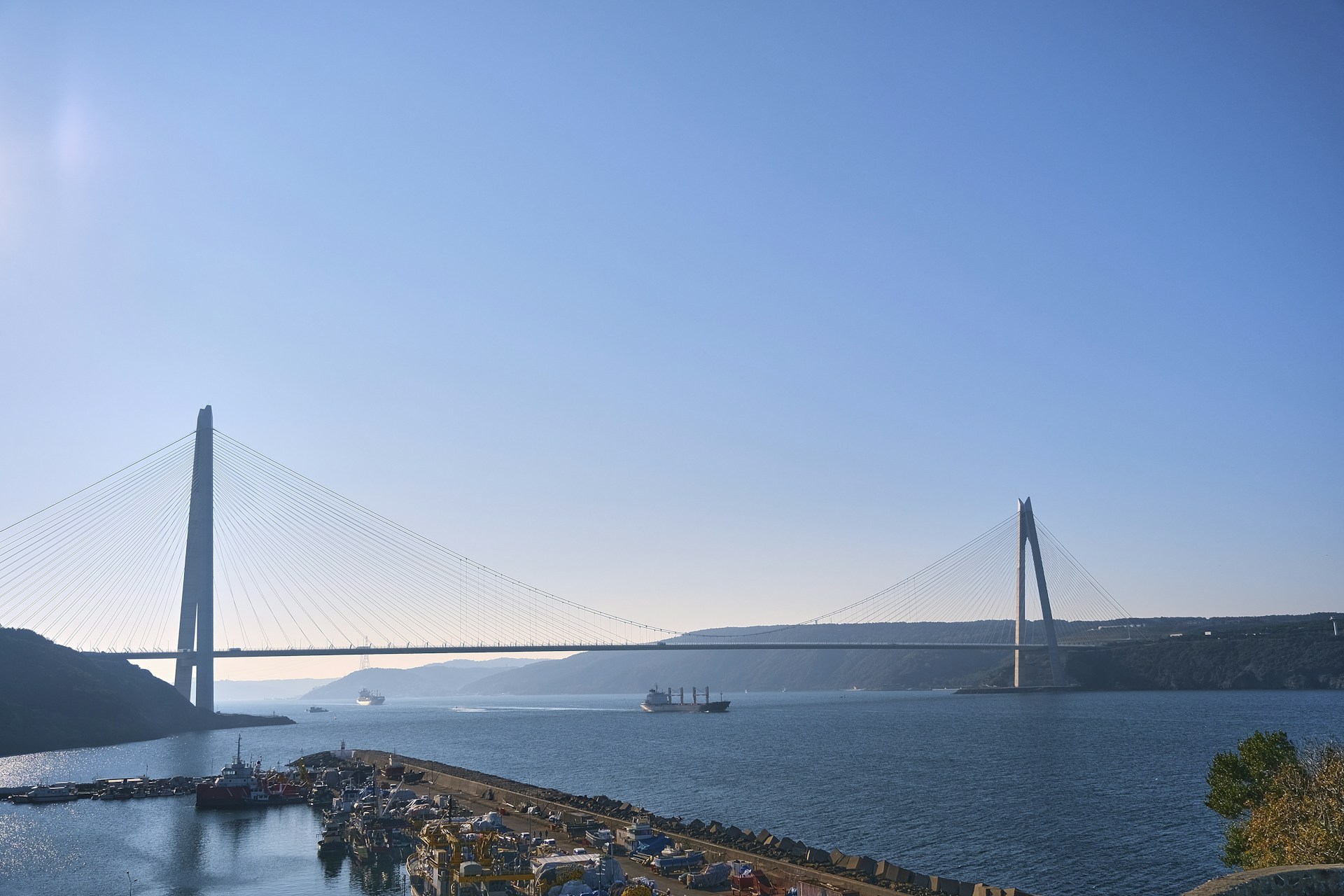 a bridge over a body of water