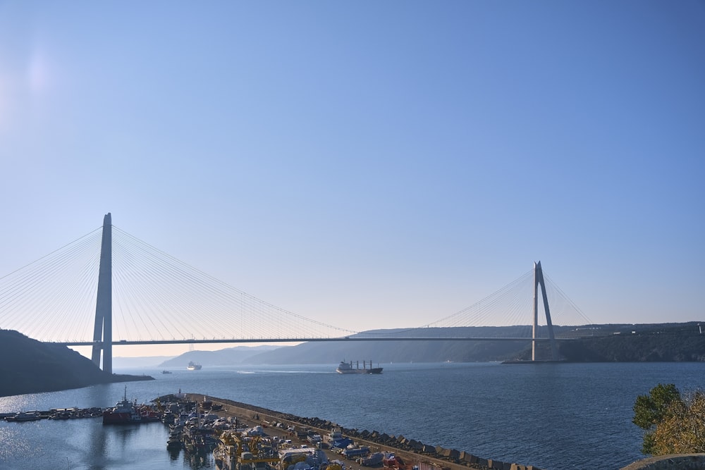 a bridge over a body of water