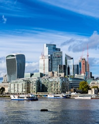 a city with tall buildings
