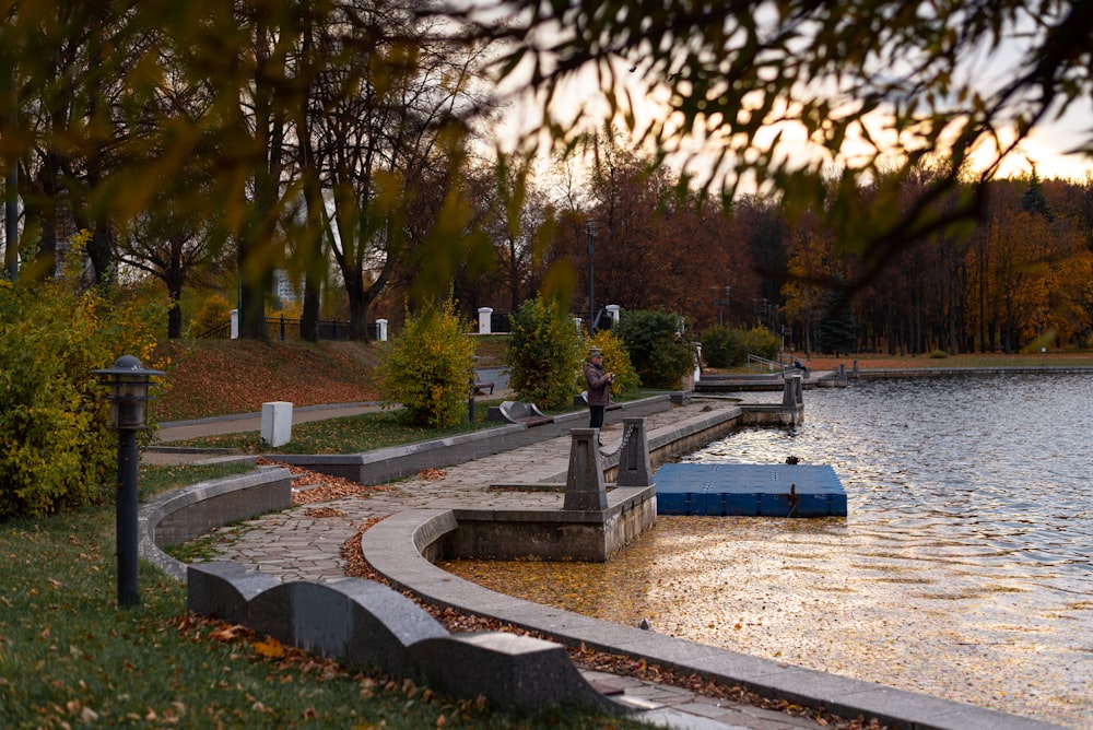 a boat in a river