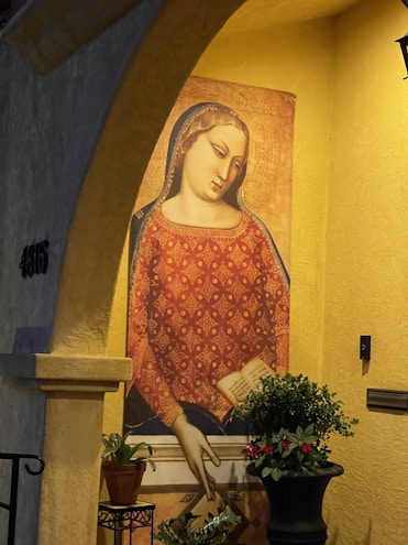 Bright, clean banner showing a serene woman embracing self-care with soft pastel background