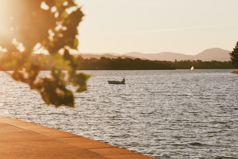 a boat on the water