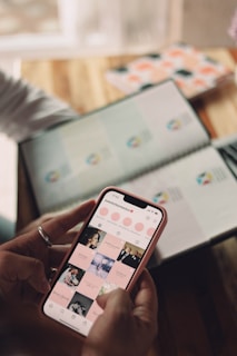 a person holding a phone