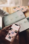 a person holding a phone