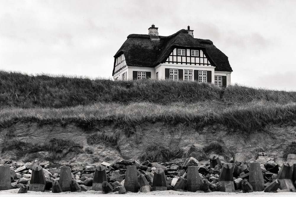 a house in a field