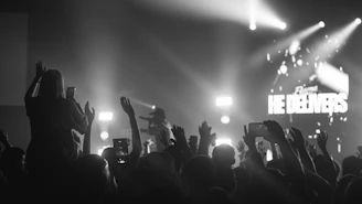 a crowd of people at a concert