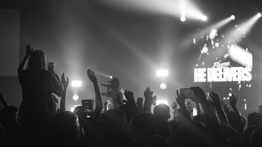 a crowd of people at a concert