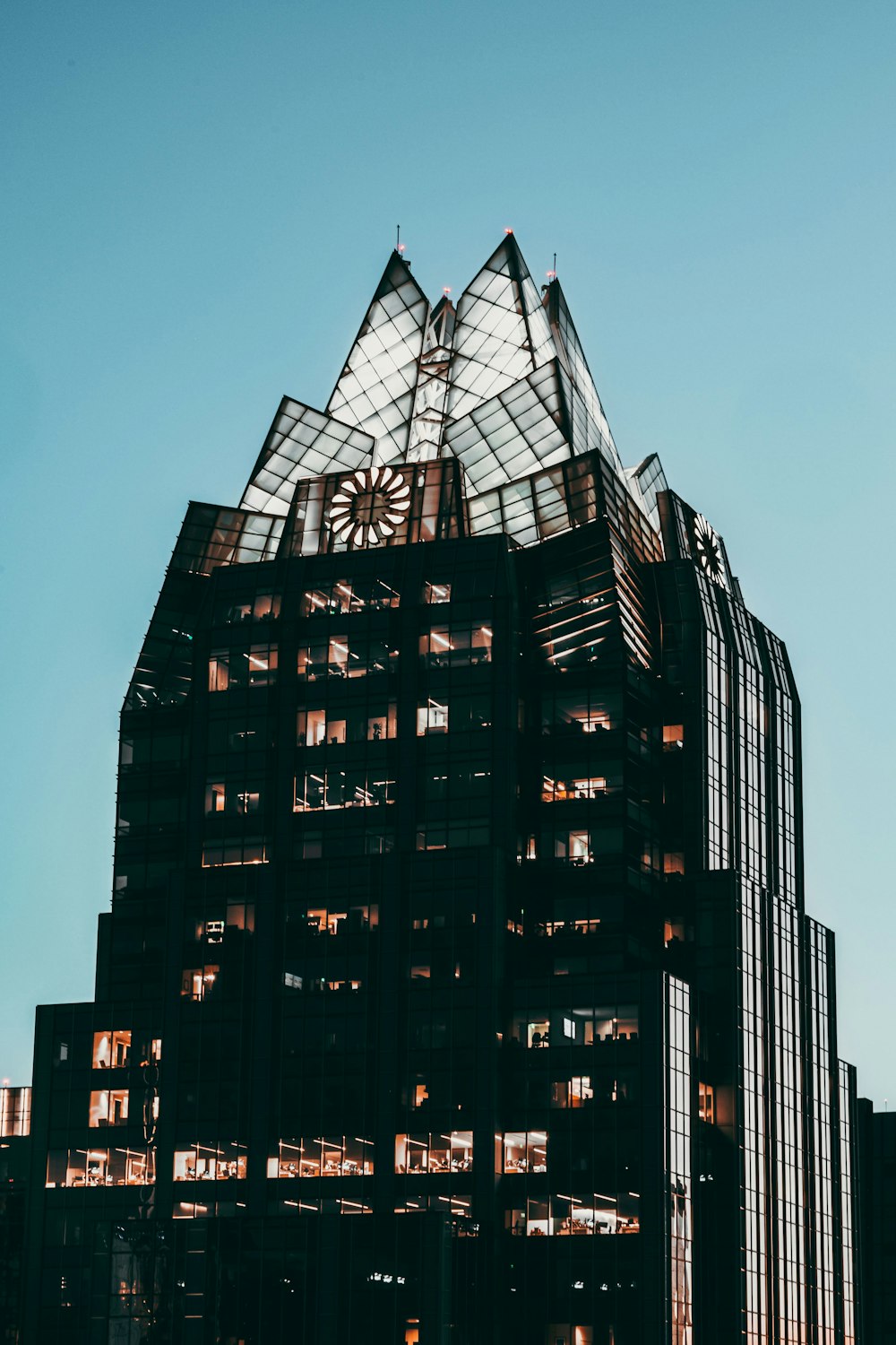 a tall building with many windows