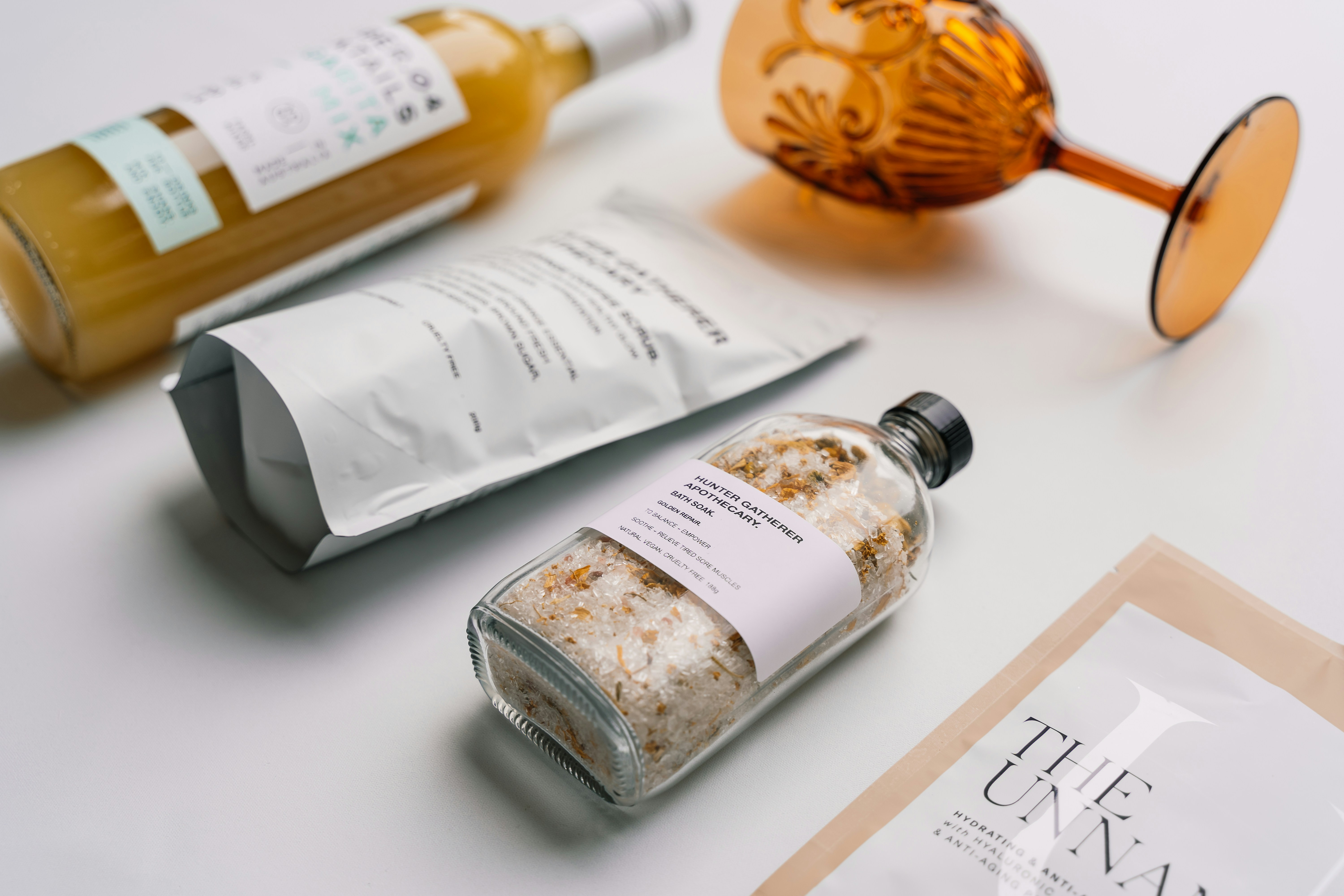 a few bottles of alcohol