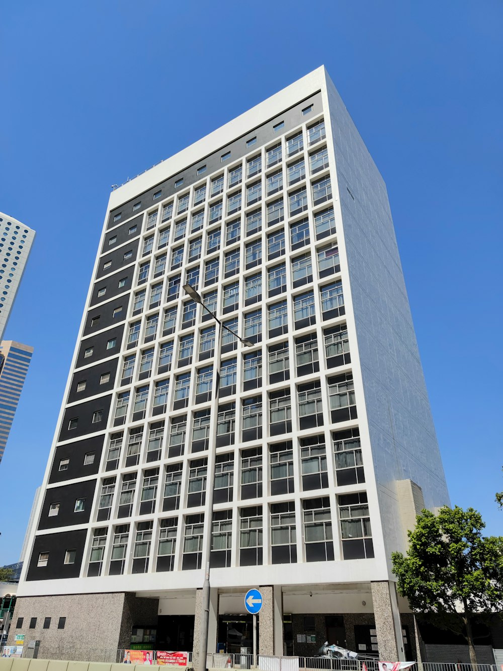 a tall building with many windows