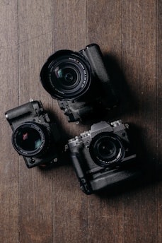 a camera on a table