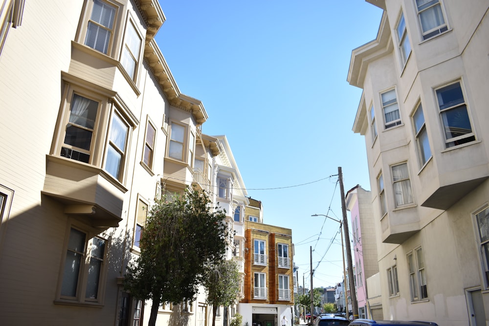 a street with buildings on both sides